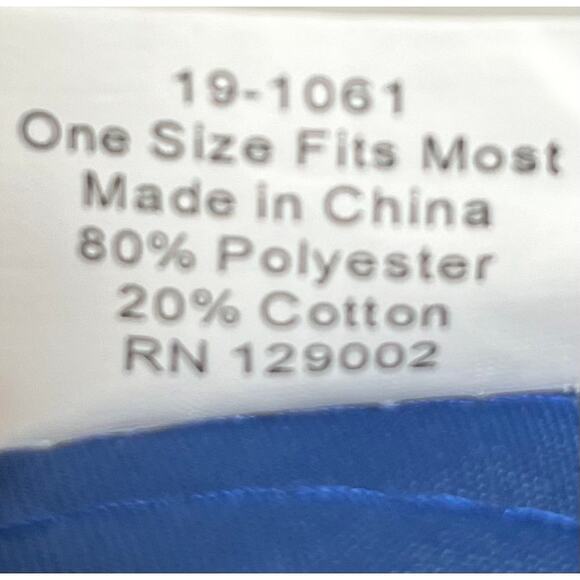 Blue Geico Adjustable Ball Cap White Embroidered Gecko Adult One Size - Picture 5 of 5